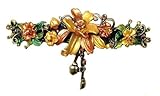 Large Crystal Barrette with Dangling Ornament YY86010-3