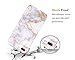 iPhone 8 Plus Case,iPhone 7 Plus Case, DOUJIAZ White Gold Marble Design Clear Bumper TPU Soft Case Rubber Silicone Skin Cover for iPhone 7 Plus (2016) / iPhone 8 Plus (2017)
