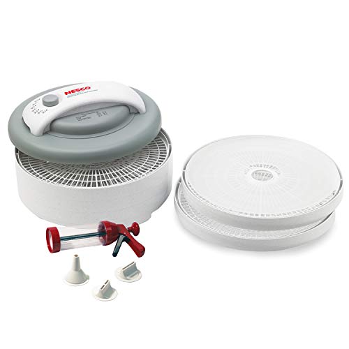 Nesco FD61WHC Snackmaster Encore Food Dehydrator with Jerky Gun Kit