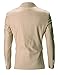 FLATSEVEN Mens Slim Fit Cotton Stylish Casual Blazer Jacket (BJ202) Beige, M