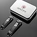 amoore Nail Clippers 2pcs Nail Cutter Set with Case Fingernails Clippers Toenails Clippers Stainless Steel Clipper Sturdy Nail Clipping Kit