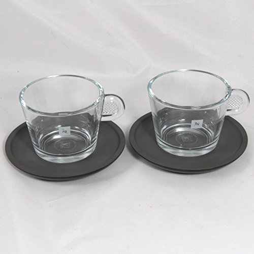 Buy Nespresso GLASS COLLECTION Cappuccino 2 Cups & Saucers Set A