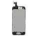 Ayake LCD Screen for iPhone 5s Black Full Display Assembly Digitizer Touchscreen Replacement with Front Facing Camera, Speaker and Home Button Pre-Assembled (All Required Tools Included)