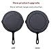 HUFTGOLD Cast Iron Skillet 3-Piece Set, Pre-Seasoned Frying Pan Set, 10-Inch, 8-Inch & 6-Inch Cookware Set