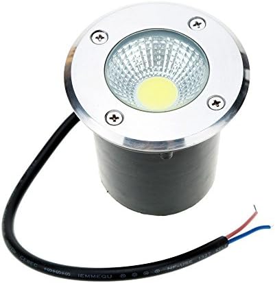 Familite 7W LED COB Underground Path Light Yard Garden Landscape In-ground Lights Outdoor Decorative Spotlight, AC/DC 12V, IP67 Waterproof