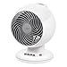 IRIS USA WOOZOO Fan, Oscillating Desk Fan, Table Air Circulator, Fan for Bedroom, 3 Speeds, 74ft Max Air Distance, 13 Inches, 112° Adjustable Tilt, 35 db Low Noise, White