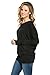 Frumos Womens Tunic Top for Leggings Dolman Tops Black Medium