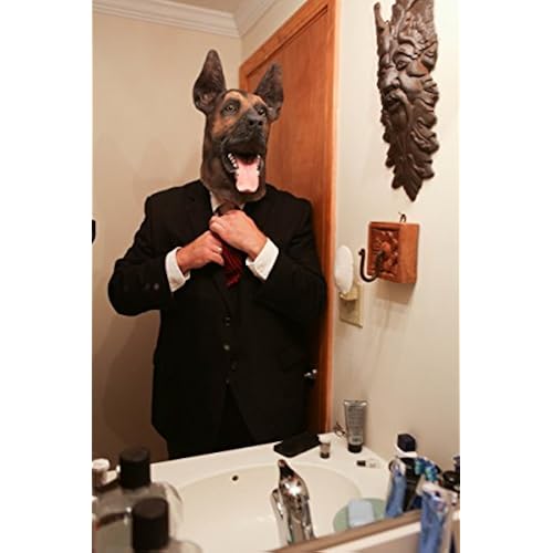 BigMouth Inc Buck German Shepherd Mask Clothing, Shoes & Jewelry, Costumes & Accessories, Men, Masks