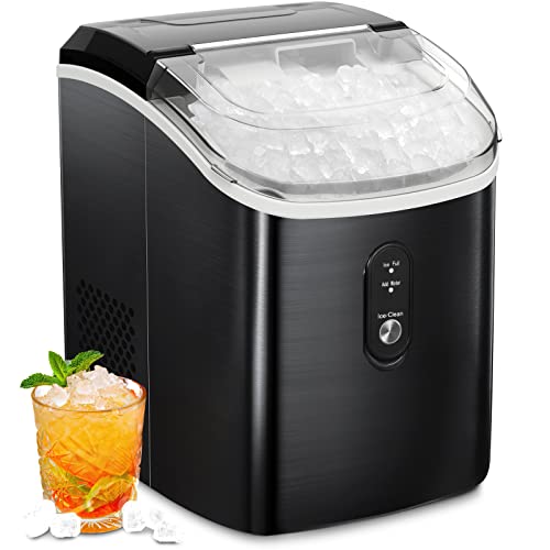ZAFRO Nugget Ice Maker Countertop, Pebble Ice Maker Machine with Self