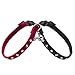 Cat Breakaway Collar Medium Large Cat Adjustable Necklace Red Black Cat Puppy Collar-Velvet Necklace-Safety Bing Crystal Rhinestone Pet Collar Set with Bell for Kitten 2pcs Pack