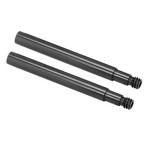 Valve Extender, 2Pcs 60mm Alloy Inner Tyre Valve Extender Bicycle Presta Valves Extension Adaptor (Black) Bicycle and Spare Parts Ride for Cycling