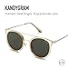 Quay Australia KANDYGRAM Women's Sunglasses Sports Aviator - Gold/Green