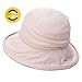 Siggi Ladies UPF50+ Crushable Bucket Boonie Sun Hat Fishing Hiking Sunhats w/ Chin Cord Pink