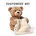 Gund Personalized Peek A Boo Teddy Bear (Brown Peek a Boo Plush Toy)