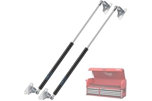 FILFOM 23 Inch 200Lb/890N Gas Struts Shocks Lift Support with L-Type Mounts for RV Bed Camper Bed Large Garbage Storage Lid Basement Door Floor Hatch Lid Truck Canopy Cover Trailer, Only Fit 160-220Lb Weight