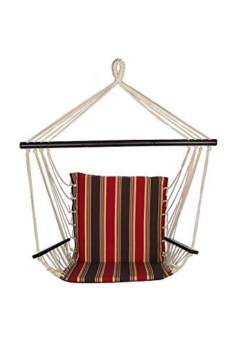 Bliss Hammocks BHC-483 Red Stripe Metro Hammock Chair