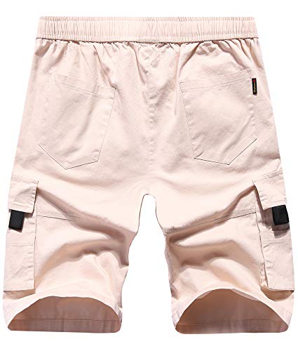 elastic band cargo shorts
