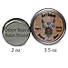 HOOT'S NATURALS Bearded Owl Beard Balm for Men, Extra Large 4oz Beard Butter & Cream, Leave In Beard Softener, Conditioner, Moisturizer and Tamer - Best Beard Care Products for Dandruff