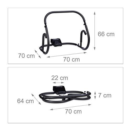 Relaxdays-Bauchtrainer-AB-Roller-Bauchmuskeltrainer-faltbar-HxBxT-66-x-70-x-70-cm-Sixpack-Fitness-Trainer-schwarz