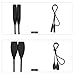 Kalevel 2pcs 2 Styles Sports Eyeglass Strap Holder Silicone Eyeglass Holder Strap Eyeglass Chain for Kids Men Women (Black)