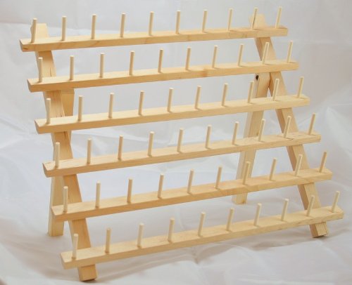 NEW ThreadNanny 50 1100 yard Cones of Polyester Machine Embroidery Thread (Vibrant Colors) + STORAGE RACK + PREWOUND BOBBINS