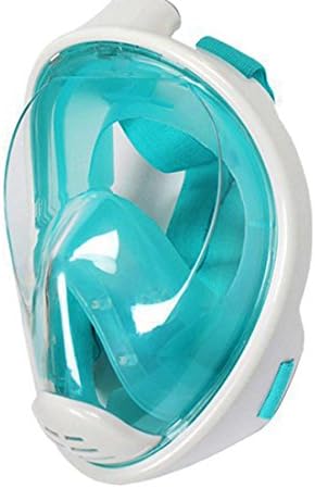 Gusrylia GoPro Compatible Full Face Snorkel Mask-180°View Vison Free Breathing With Anti Fog And Anti Leak Design Prevents Gag Reflex with Tubeless Design