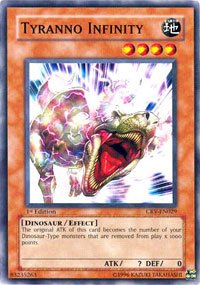 Yu-Gi-Oh! - Tyranno Infinity (CRV-EN029) - Cybernetic Revolution - 1st Edition - Common