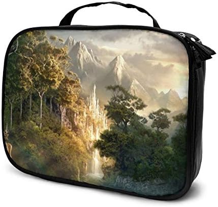 Muenase Lord of The Rings Portable Travel Makeup Cosmetic Bags Organizer Multifunction Case Toiletry Bags for Women Bath Storage Pouch Toiletry Wash Beaut Kit