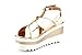 CALICO KIKI Women's Fashion Open Toe Ankle Strap Buckle Platform Sandals