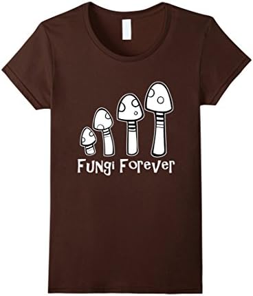Womens Fungi Forever Shirt - Best Trippy Magic Mushroom Kit Shirt XL Brown