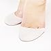 Gel Toe Caps Covers Soft Pads Cushions Protectors Toe Sleeve Metatarsal Pad Ballet Pointe Dance Athlete Shoe Pads For Men Women GJQ04 (One Pair, White)