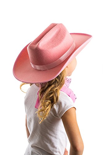Aeromax Junior Cowboy Hat with Bandanna - Pink