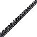 KONOV Mens Stainless Steel Bracelet, Biker Link, Black