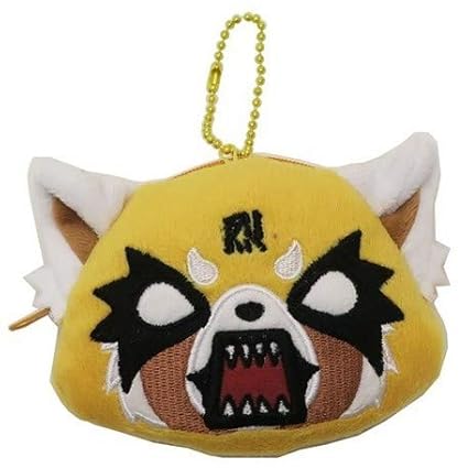 Aggressive Retsuko Stuffed Face Coin Case Death Metal Retsuko Aggressive Retsuko Stuffed Face Coin Case Death Metal Retsuko