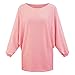 Suimiki Women's Batwing Sleeve Pullover Loose Sweater Blouse Top