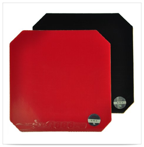 DHS G666 Table Tennis Rubber Sheet Ping Pong Rubber (Red)
