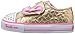 Skechers Kids Twinkle Toes Shuffles Sweet Steps Light-Up Sneaker,Gold Stars,10 M US Toddler