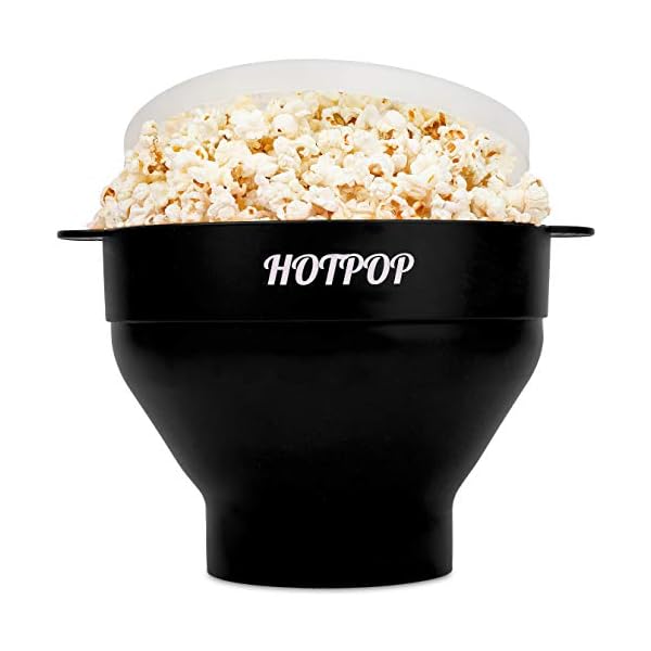 The Original Hotpop Microwave Popcorn Popper, Silicone Popcorn Maker
