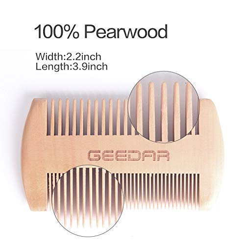 Beard Grooming Kit Beard Brush & Comb Set for Men Boar Bristle Hair Brush Gift Box & Travel Bag Great for Grooming Dry or Wet Beard Christmas Gifts - Thumbnail 3