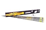 Carbon Express T1324 Mayhem Hunter Fletched Carbon Arrows with Blazer Vanes, Size 350, 6-Pack, Mossy Oak Obsession Pattern