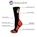 MadSportsStuff Tigers Logo Athletic Crew Socks (Black/Orange, Medium)