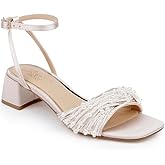 Jewel Badgley Mischka womens Fallon Block Heel Sandals