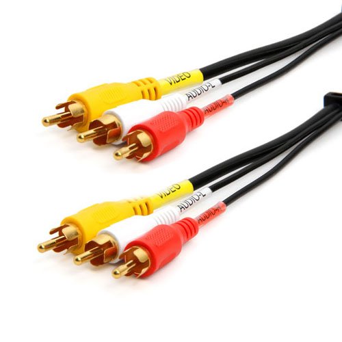 thumbnail image 2 of 3ft Black RCA Composite Cable - Premium Audio Video Cable For Home Theater & Entertainment Systems 2 of 14
