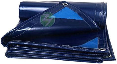 Pengbu MEIDUO Tarps Thickening PVC Tarpaulin Cloth Waterproof Sunscreen Outdoor Gab Canvas Truck Rainproof Tarpaulin 550g/m² 0.45mm (Color : Blue, Size : 4mx10m)