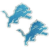 2Pcs Football Embroidered Lions Iron On Patches for Clothing Iron/Sew On Embroidered Applique for Jackets & Jeans