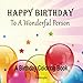 Happy Birthday To A Wonderful Person: A Birthday Coloring Book by Diana Lynn
