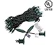 KingDom-LL 50 LED Bulbs Christmas Lights Plug in - AIDDOMM, LED Bulbs String Lights for Outdoor and Indoor, Party, Patio, Warm White, Green Wire, 25 Feet, UL Listed