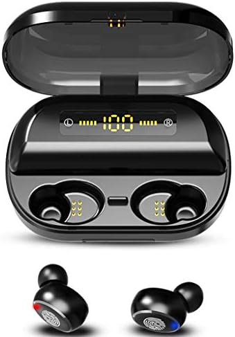 ZJE V11s Wireless Headphones, Bluetooth 5.0 TWS True Wireless Earphones with Mic IP-X57 Waterproof CVC8.0 Noise Cancelling in-Ear Wireless Earbuds with Charging Case for iPhone, Samsung and Huawei