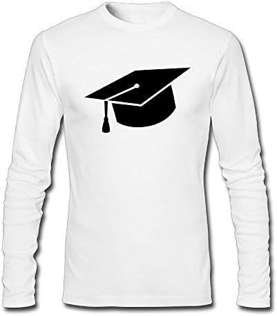 Youperi Men's Doctorial Hat Cotton Comfort Long Sleeved Crew Neck T Shirts Tee