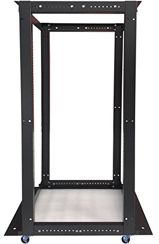 42U 4 Post Open Frame 19" Network Server Rack Cabinet Adjustable Depth 24"-37"(+ 2 Vertical cable managements) for Network or Server NEW!